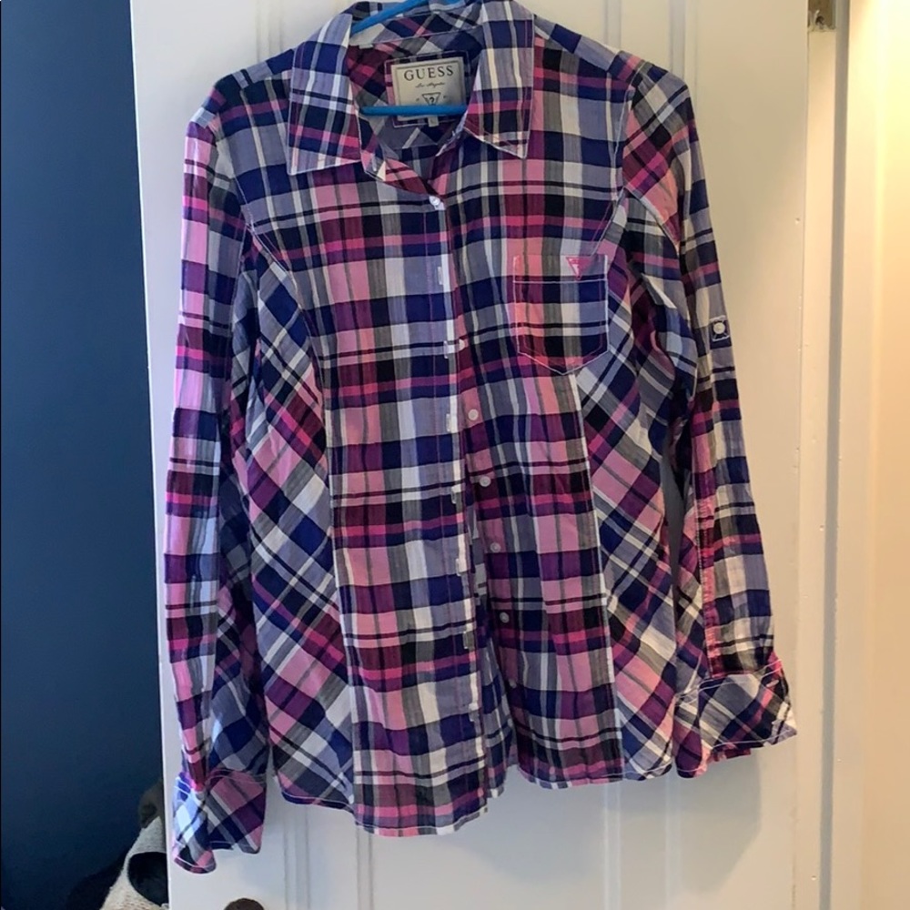 Guess plaid shirt